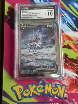 Pokemon TCG Suicune V Crown Zenith Ultra Rare Card GG38/GG70 CGC 10 Gem Mint - Image 1