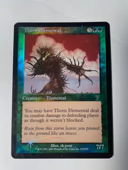 Master the Gathering, Green Foil Thorn Elemental Rare - Image 1