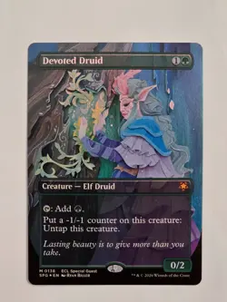 Devoted Druid - M0138 Foil (Borderless) - Special Guests - Lorwyn - MTG - NM - Image 1