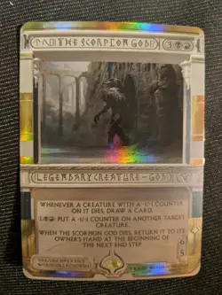 1x The Scorpion God Foil NM - Masterpiece Series Amonkhet Invocation x1 - Image 1