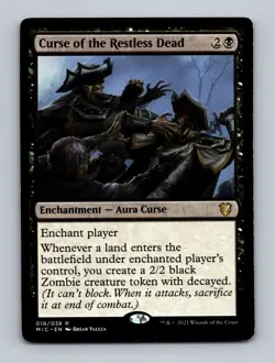 Curse of the Restless Dead Commander: Innistrad: Midnight Hunt Non-Foil MTG LP - Image 1