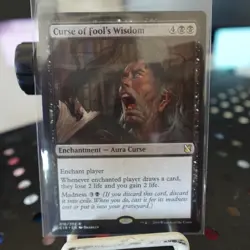 1x Curse of Fool's Wisdom - Commander 2019 - NM - MTG - Image 1