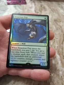 MTG English Tenacious Pup Foil Mystery Booster 2 NM Condition - Image 1