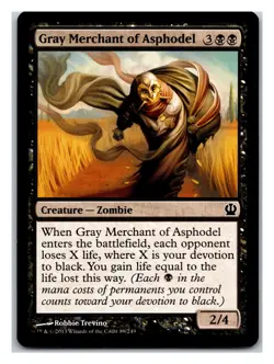 Theros #89 Gray Merchant of Asphodel - Image 1