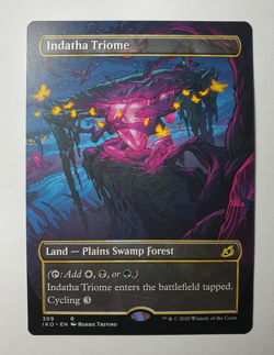 MTG - Indatha Triome Borderless - Ikoria Lair of Behemoths #310 - N/M Rare - Image 1