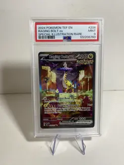 [PSA 9] Raging Bolt ex 208/162 Temporal Forces Special Illustration Rare POKEMON - Image 1