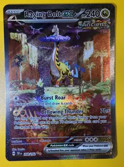 Raging Bolt ex 208/162 Pokemon TCG Temporal Forces Special Illustration Rare NM - Image 1