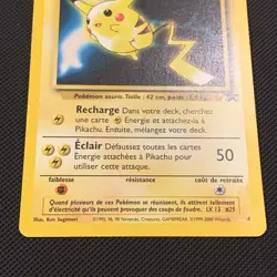 1999-2000 Pokemon FRENCH Movie Promo Wizards Pikachu 4 - Image 4
