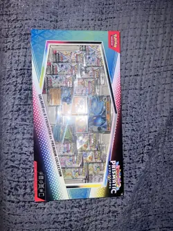 Pokemon Prismatic Evolutions Lucario EX & Tyranitar EX Premium Collection Box - Image 1