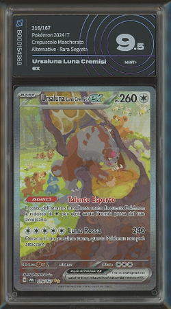 Bloodmoon Ursaluna ex 216/167 - Pokemon Twilight Masquerade- ITA - AiGrading 9,5 - Image 1