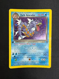 Pokemon Dark Gyarados 8/82 Team Rocket Rara Holo Prima Edizione Wizards ITA - Image 1
