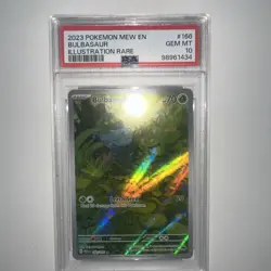 Pokemon Bulbasaur Illustration Rare Mew En 151 SV #166 PSA 10 Gem Mint - Image 3