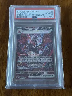2024 POKEMON PALDEAN FATES SPECIAL ILLUSTRATION RARE #234 CHARIZARD EX PSA 10 - Image 1