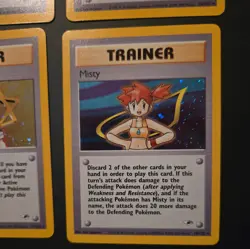 Pokemon Gym Heroes Trainer Bundle - Brock, Erika , Lt. Surge, and Misty - Holo - Image 5
