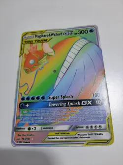 POKEMON SM MAGIKARP & WAILORD GX 183/181 SECRET RARE TEAM UP - Image 4