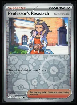 Pokemon TCG: Professor's Research Reverse Holo - Journey Together - 155/159 - Image 1