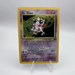 Pokemon TCG Mr. Mime Jungle 6/64 Holo Unlimited Holo Rare - Image 1