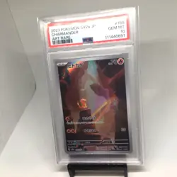 2023 Pokemon TCG SV2a JP Charmander Art Rare 168/165 PSA 10 Gem Mint - Image 3