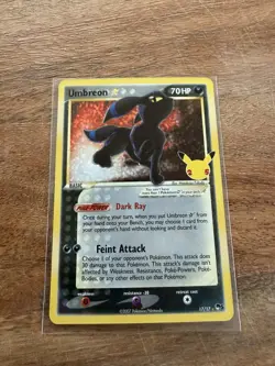 Pokemon Umbreon TCG Gold Star 17/17 Celebrations 25th Anniversary NM - Image 1