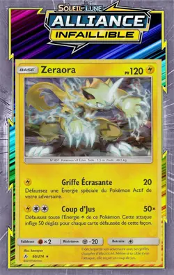 Zeraora Holo Deck Promo-SL10:Alliance Infaillible-60/214 -Carte Pokemon Neuve FR - Image 1