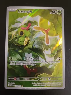 Caterpie 172/165 Illustration Rare Pokemon TCG Scarlet & Violet 151 - NM - Image 1