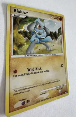 Pokemon Riolu (Holo) #8 - POP Series 6 - 2007 MP - Image 2