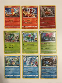 Pokemon Go Starter Evolutions Sets- Lot Of 9 NM - Image 1