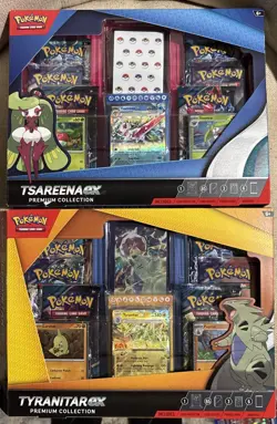 Pokemon LOT Tyranitar EX & Tsareena EX Premium Collection Boxes Sealed 2 Boxes! - Image 1
