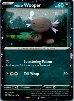 Paldean Wooper 041 Cosmos Holo Pokemon Black Star Promo NM Near Mint - Image 1
