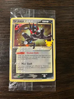 Pokemon TCG Greninja SWSH144 Celebrations Black Star Promo Holo Sealed NM - Image 1