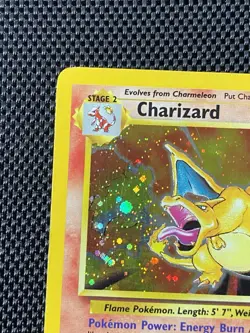 Charizard 4/130 Base Set 2 Holo 2000 Pokemon LP+ - Image 2