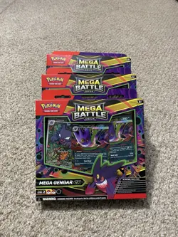 3 Pokemon Mega Battle Deck Mega Gengar EX Tournament Starter Deck Sealed English - Image 1