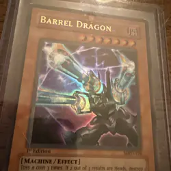 Yu-Gi-Oh! TCG Barrel Dragon MRD-126 1st Edition Ultra Rare Lightly Played - Image 2