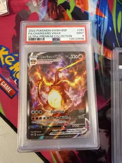 Pokemon 2022 BSP FA Charizard VMAX Ultra-Premium Collection SWSH261 PSA Mint 9 - Image 1