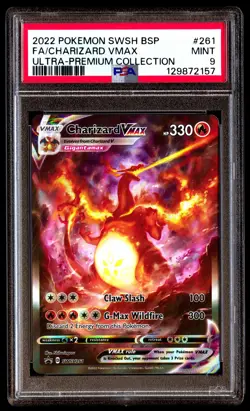 PSA 9 Charizard Vmax SWSH261 Sword & Shield Ultra premium Collection Pokemon - Image 1