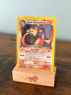 Dark Charizard 1st Edition Holo Rare *SWIRL* #4/82 Team Rocket WOTC 2000 - Image 1