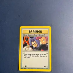 Pokemon TCG Here Comes Team Rocket 1st Edition Holo Rare 15/82 NM - Image 1