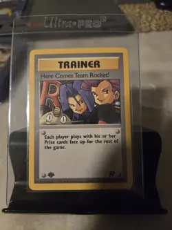 Pokemon TCG Here Comes Team Rocket 1st Edition Holo Rare 15/82 NM - Image 1