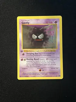 Gastly 50/102 1st Edition - Pokemon Base Set 1st Edition (Shadowless) - Image 1