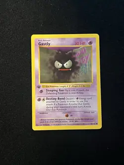 Gastly 50/102 1st Edition - Pokemon Base Set 1st Edition (Shadowless) - Image 3