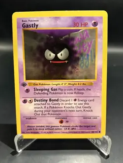 Gastly Pokemon Shadowless 1st Edition # 50/102 Base Set - Image 1