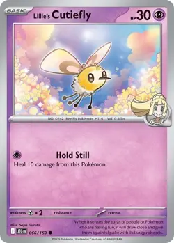 Lillie's Cutiefly SV09: Journey Together 066/159 NM English Pokemon Card - Image 1