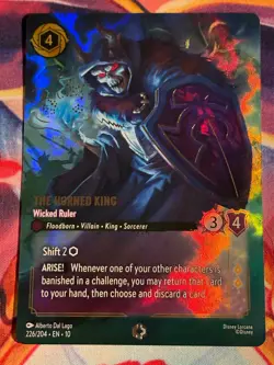 THE HORNED KING Enchanted Card - 226/204 Disney Lorcana Whispers in The Well - Image 1