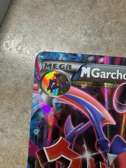 Mega M Garchomp EX Jumbo Promo Pokemon Oversized Card XY168 Holo - LP - Image 4