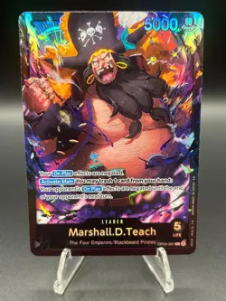 • Marshall.D.Teach • OP09-081 SR SD27 Black Leader Holo Foil One Piece TCG NM - Image 2