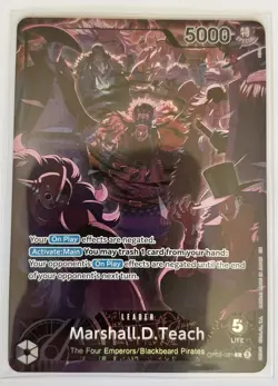Marshall D. Teach OP09-081 Leader – 2nd Anniversary – One Piece TCG - Image 1