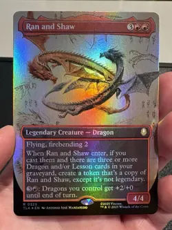 MTG Ran and Shaw (Borderless Foil) Avatar: The Last Airbender 0325 NM - Image 1