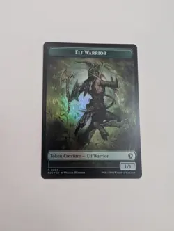 MTG - Elf Warrior 0004/Plant 0005 Token (Foil) - Commander: Lorwyn Eclipsed NM/M - Image 1