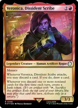 MTG - Veronica, Dissident Scribe - Surge Foil - Fallout - Magic the Gathering - Image 1