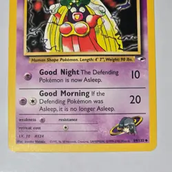 Pokemon Gym Heroes Sabrina's Jynx 59/132 Uncommon WotC 2000 TCG Vintage Card - Image 3